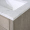 Water Creation Chestnut 24" Single Sink Carrara White Marble Countertop Vanity In Gray Oak with Grooseneck Faucet CH24CW03GK-000BL1403