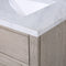 Water Creation Chestnut 30" Single Sink Carrara White Marble Countertop Vanity In Gray Oak CH30CW03GK-000000000