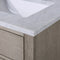 Water Creation Chestnut 60" Double Sink Carrara White Marble Countertop Vanity In Gray Oak CH60CW03GK-000000000