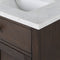 Water Creation Chestnut 72" Double Sink Carrara White Marble Countertop Vanity In Brown Oak CH72CW06BK-000000000