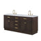 Water Creation Chestnut 72" Double Sink Carrara White Marble Countertop Vanity In Brown Oak CH72CW06BK-000000000