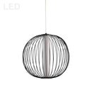 Dainolite 20W Pendant Mb Finish W/ White Acrylic CHR-161LEDP-MB