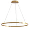 Dainolite 63W Chandelier Aged Brass with White Acrylic Diffuser CIR-3263C-AGB