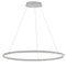 Dainolite 63W Chandelier Silver with White Acrylic Diffuser CIR-3263C-SV