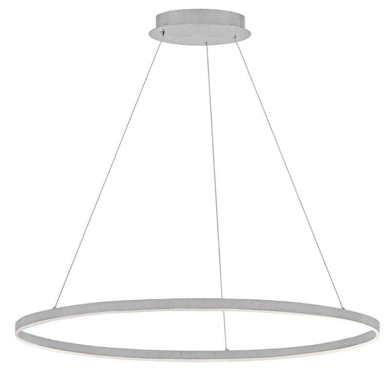 Dainolite 63W Chandelier Silver with White Acrylic Diffuser CIR-3263C-SV