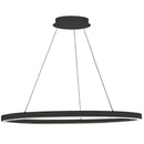 Dainolite 63W Horizontal Chandelier Matte Black with White Acrylic Diffuser CIR-4463C-MB