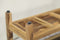 EcoDecor EarthyTeak Eleganto 30" Shower Stool with Viro Indoor or Outdoor Rattan Top and Shelf