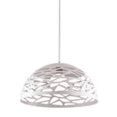 Dainolite 1 Light Pendant Matte White Finish  COR-161P-WH