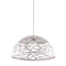 Dainolite 1 Light Pendant Matte White Finish  COR-161P-WH