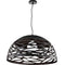 Dainolite 1 Light Pendant Matte Black Finish COR-201P-BK