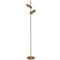 Dainolite 12W Floor Lamp Aged Brass with Frosted Acrylic Diffuser CST-6112LEDF-AGB