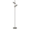 Dainolite 12W Floor Lamp Satin Chrome with Frosted Acrylic Diffuser CST-6112LEDF-SC