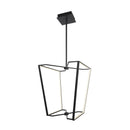 Dainolite 48W Chandelier Matte Black with White Silicone Diffuser CUR-1848C-MB