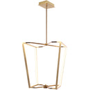 Dainolite 60W Chandelier Aged Brass Finish with White Silicone Diffuser CUR-2260C-AGB