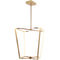 Dainolite 60W Chandelier Aged Brass Finish with White Silicone Diffuser CUR-2260C-AGB