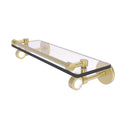 Allied Brass Clearview Collection 16 Inch Glass Shelf with Gallery Rail CV-1-16-GAL-SBR