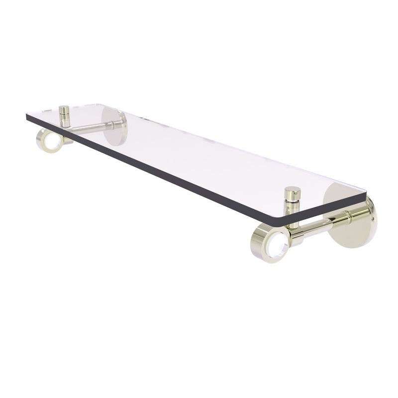 Allied Brass Clearview Collection 22 Inch Glass Shelf CV-1-22-PNI