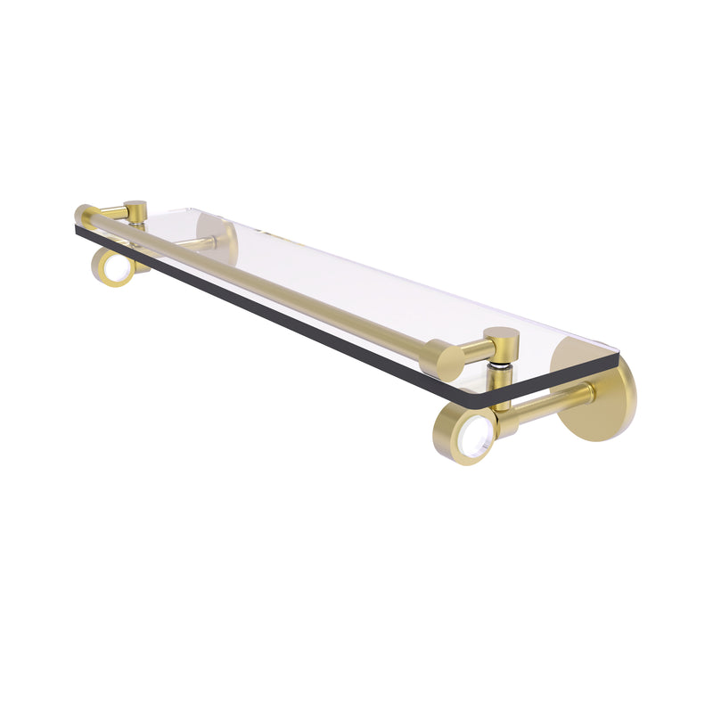 Allied Brass Clearview Collection 22 Inch Glass Shelf with Gallery Rail CV-1-22-GAL-SBR