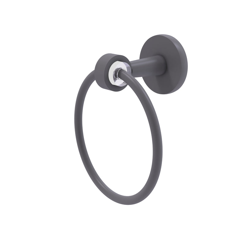 Allied Brass Clearview Collection Towel Ring CV-16-GYM