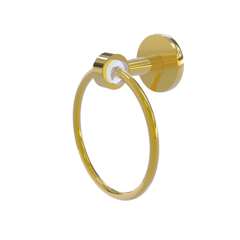 Allied Brass Clearview Collection Towel Ring CV-16-PB