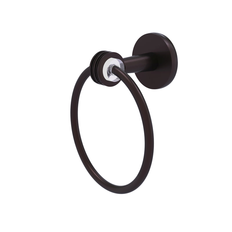 Allied Brass Clearview Collection Towel Ring with Dotted Accents CV-16D-ABZ