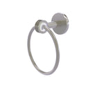 Allied Brass Clearview Collection Towel Ring with Dotted Accents CV-16D-SN