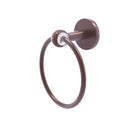 Allied Brass Clearview Collection Towel Ring with Twisted Accents CV-16T-CA