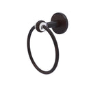 Allied Brass Clearview Collection Towel Ring with Twisted Accents CV-16T-VB