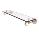 Allied Brass Clearview Collection 22 Inch Glass Shelf with Dotted Accents CV-1D-22-PEW