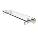 Allied Brass Clearview Collection 22 Inch Glass Shelf with Dotted Accents CV-1D-22-PNI