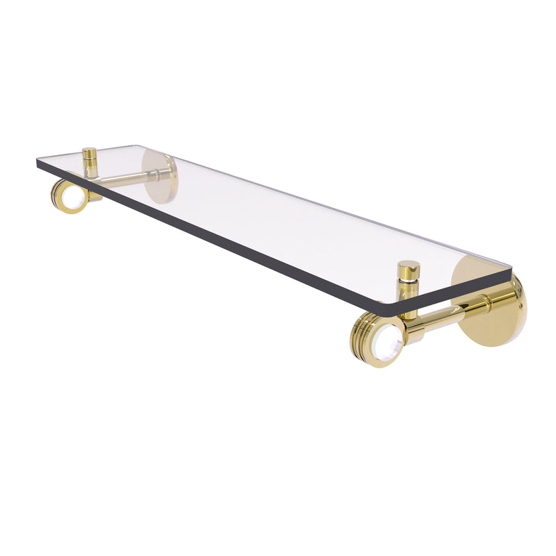 Allied Brass Clearview Collection 22 Inch Glass Shelf with Dotted Accents CV-1D-22-UNL