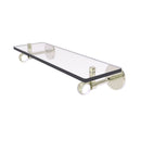 Allied Brass Clearview Collection 16 Inch Glass Shelf with Twisted Accents CV-1T-16-PNI