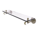 Allied Brass Clearview Collection 22 Inch Glass Shelf with Twisted Accents CV-1T-22-ABR