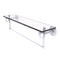 Allied Brass Clearview Collection 22 Inch Glass Shelf with Towel Bar CV-1TB-22-WHM