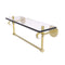 Allied Brass Clearview Collection 16 Inch Glass Shelf with Towel Bar and Twisted Accents CV-1TBT-16-SBR