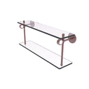 Allied Brass Clearview Collection 16 Inch Two Tiered Glass Shelf CV-2-16-CA