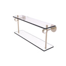 Allied Brass Clearview Collection 16 Inch Two Tiered Glass Shelf CV-2-16-PEW