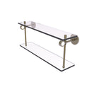 Allied Brass Clearview Collection 22 Inch Two Tiered Glass Shelf CV-2-22-ABR