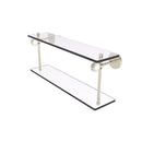 Allied Brass Clearview Collection 22 Inch Two Tiered Glass Shelf CV-2-22-PNI