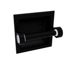 Allied Brass Clearview Collection Recessed Toilet Paper Holder CV-24C-BKM