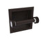 Allied Brass Clearview Collection Recessed Toilet Paper Holder with Dotted Accents CV-24CD-ORB