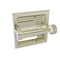 Allied Brass Clearview Collection Recessed Toilet Paper Holder with Dotted Accents CV-24CD-PNI