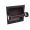 Allied Brass Clearview Collection Recessed Toilet Paper Holder with Dotted Accents CV-24CD-VB
