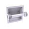 Allied Brass Clearview Collection Recessed Toilet Paper Holder with Dotted Accents CV-24CD-WHM