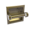Allied Brass Clearview Collection Recessed Toilet Paper Holder with Groovy Accents CV-24CG-ABR