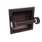Allied Brass Clearview Collection Recessed Toilet Paper Holder with Groovy Accents CV-24CG-ABZ