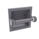 Allied Brass Clearview Collection Recessed Toilet Paper Holder with Twisted Accents CV-24CT-GYM