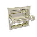 Allied Brass Clearview Collection Recessed Toilet Paper Holder with Twisted Accents CV-24CT-PNI