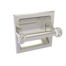 Allied Brass Clearview Collection Recessed Toilet Paper Holder with Twisted Accents CV-24CT-SN