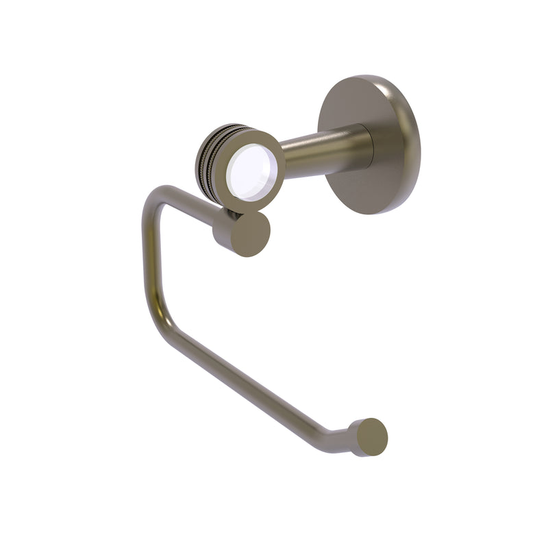 Allied Brass Clearview Collection Euro Style Toilet Tissue Holder with Dotted Accents CV-24ED-ABR